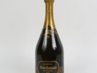 Vente aux enchères 1 BOUTEILLE CHAMPAGNE DOM RUINART 'BLANC DE BLANCS' - 1990 - COFFRET