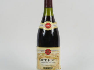 Vente aux enchères 1 BOUTEILLE CÔTE ROTIE 'CÔTES BRUNE ET BLONDE' E. GUIGAL - 1990