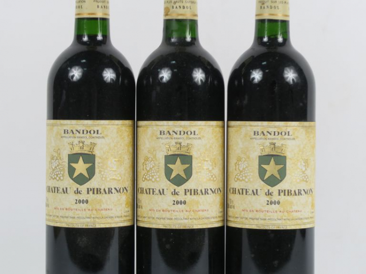 3 BOUTEILLES CHÂTEAU DE PIBARNON BANDOL - 2000