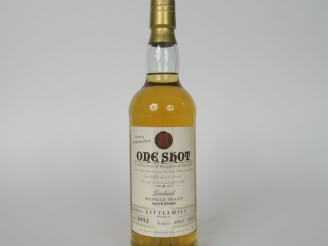 Vente aux enchères 1 BOUTEILLE LITTLEMILL (70cl/46°) 'One Shot' Distillation : 1992 - Emb