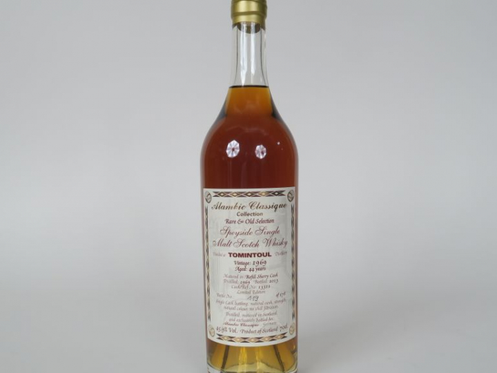1 BOUTEILLE TOMINTOUL (70cl/45,9°) '178 bouteilles' Distillation : 196