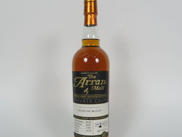 1 BOUTEILLE ARRAN (70cl/53,7°) 'Private Cask for The Nectar / 374 bout