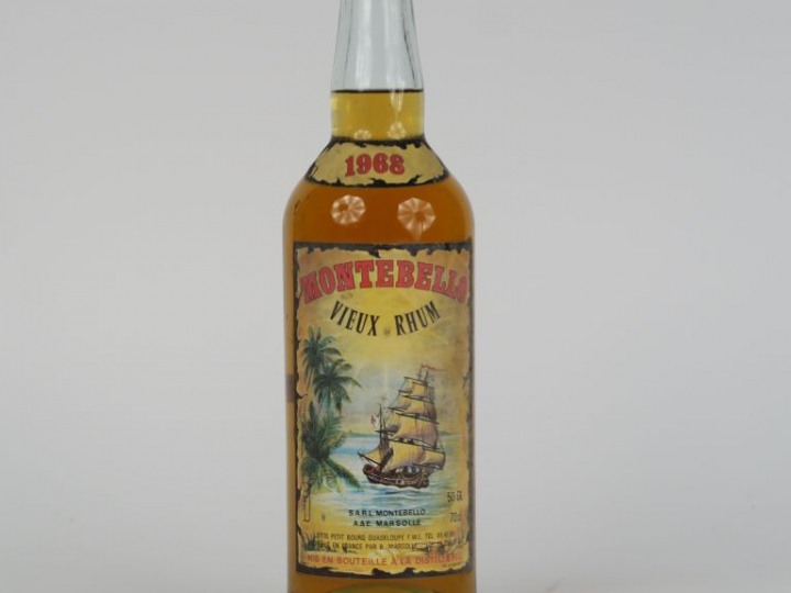 1 BOUTEILLE VIEUX RHUM MONTEBELLO - 1968