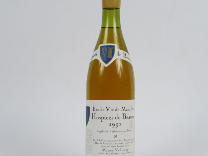 1 BOUTEILLE EAU DE VIE DE MARC DES HOSPICES DE BEAUNE MAISON VÉDRENNE 