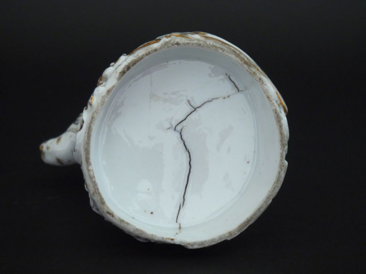 	Paire de pique fleurs Restauration en porcelaine de Paris blanche et 