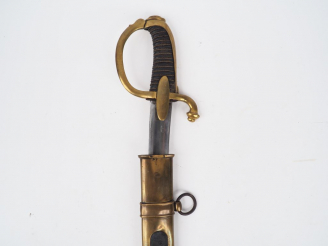 Vente aux enchères Sabre type artillerie à cheval garde des consuls (réf 152 pétard tome 