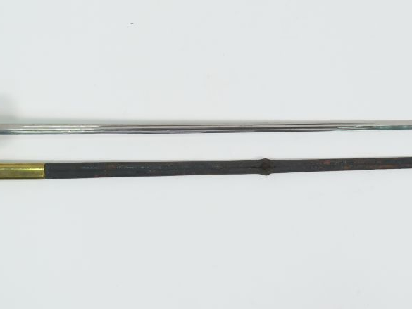 Belle épée à clavier d’officier époque second Empire, monture en bronz