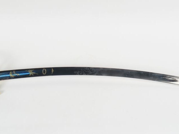 Sabre d’officier d’infanterie modèle 1821. Lame courbe à gorge et dos 