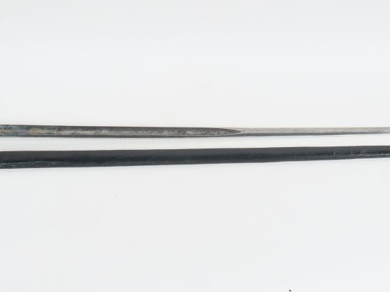 Belle épée de société époque restauration, lame droite à dos plat et à