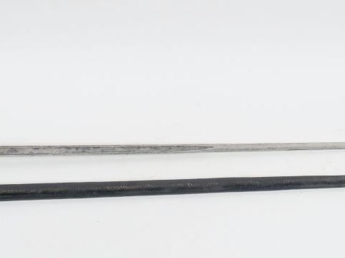 Belle épée de société époque restauration, lame droite à dos plat et à