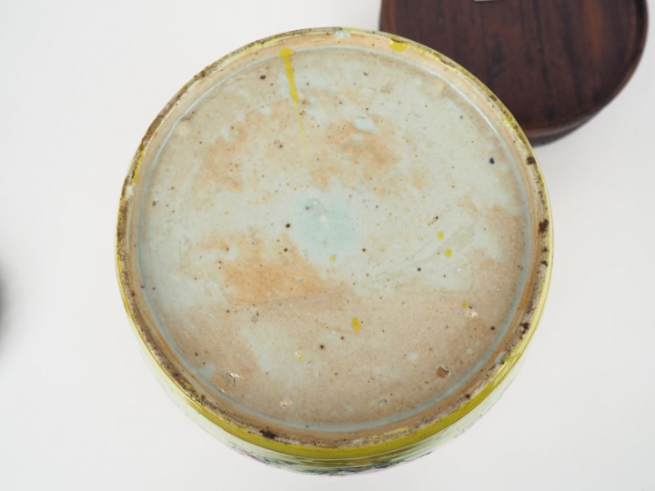 Chine, période Guangxu Pot à gingembre en porcelaine et émaux de la fa