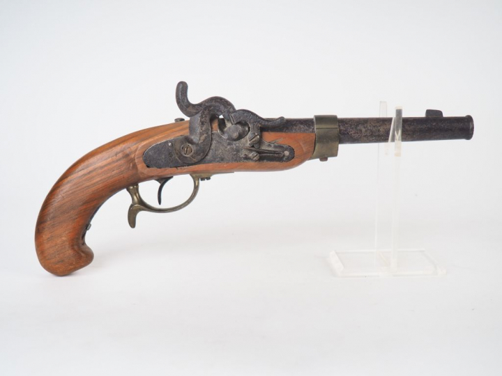 Gros pistolet à percussion réglementaire prussien modèle 1850 fabriqué
