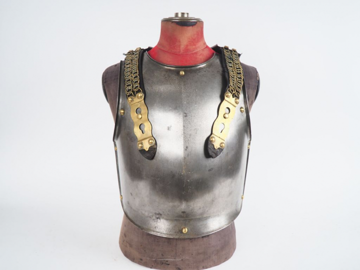 Cuirasse troupe de cuirassier modèle 1825. Plastron et dossière en aci