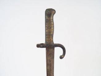 Vente aux enchères Baïonnette yatagan française pour fusil Chassepot infanterie 1866. Lam