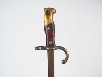 Vente aux enchères Baïonnette française pour fusil gras infanterie 1874 issue de la « Man