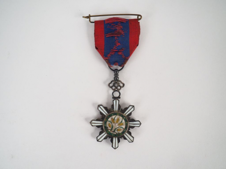 Croix de chevalier de l’ordre du grain d’or. Bel insigne du céleste em