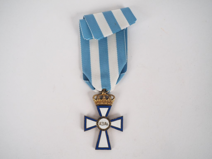 Croix grecque de la valeur selon l’ordonnance du 11 Novembre 1940 comm