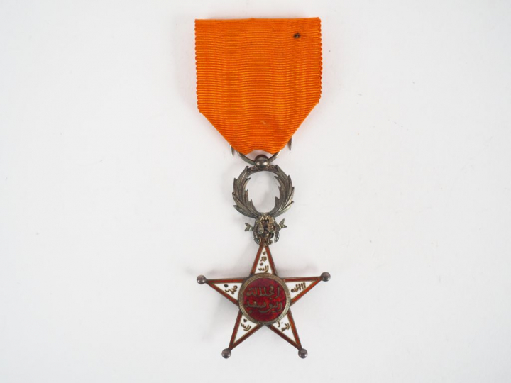 Etoile de l’ordre marocain du «OUISSAM ALAOUITE CHERIFIEN» en argent e