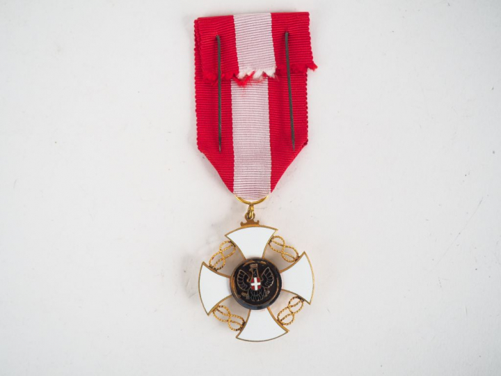 Belle étoile italienne de l’ordre de la couronne. Bel insigne en bronz