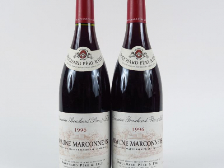 2 BOUTEILLES BEAUNE MARCONNETS BOUCHARD PÈRE   FILS - 1996