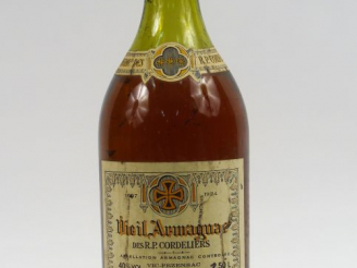 Vente aux enchères 1 MAGNUM VIEIL ARMAGNAC DES R. P. CORDELIERS - CAPS CIRE AB