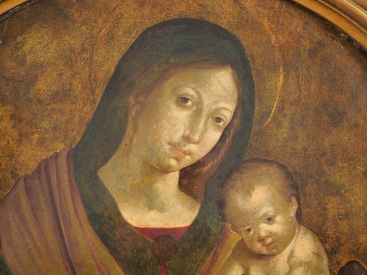 Ecole BOLONAISE vers 1500, entourage de Francesco Francia "Vierge a l'
