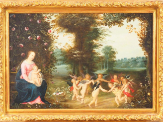 Vente aux enchères Ecole FLAMANDE vers 1620, entourage de Pieter Van Avont Ronde de putti