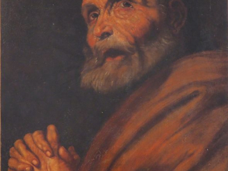 Vente aux enchères Ecole française fin XVIIIème - début XIXème. "Saint Jérôme en prière".