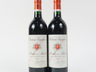 Vente aux enchères 2 BOUTEILLES CHÂTEAU POUJEAUX MOULIS - 1994