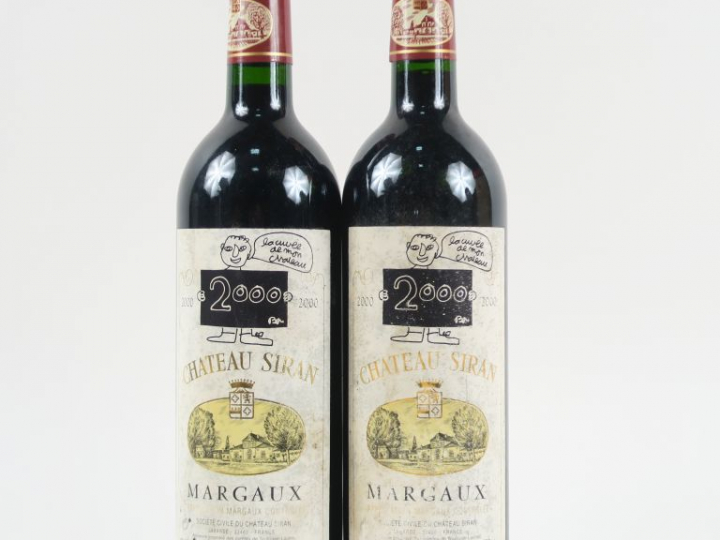 2 BOUTEILLES CHÂTEAU SIRAN MARGAUX - 2000