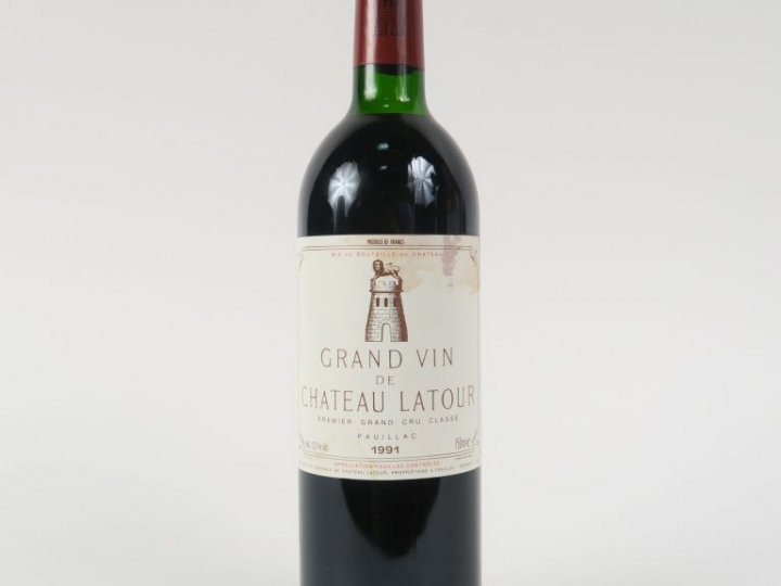 1 BOUTEILLE CHÂTEAU LATOUR 1er GCC PAUILLAC - 1991 - BG/ETLT