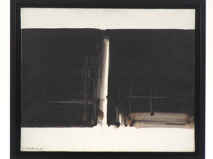 André MARFAING (1925-1987). 'Sans titre'.  Acrylique sur toile, signée