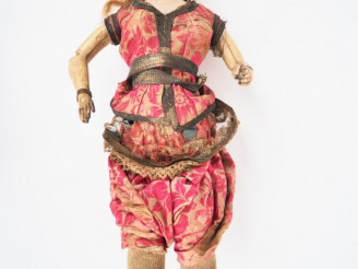 Vente aux enchères Poupée de fabrication française circa 1880 de marque FG, tête porcelai