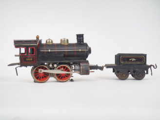 Vente aux enchères BING. Locomotive électrique 020 écartement I avec tender. (état d'usag