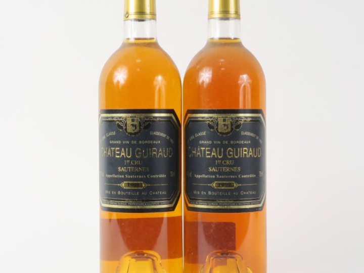 2 BOUTEILLES CHÂTEAU GUIRAUD 1er CC SAUTERNES - 1999