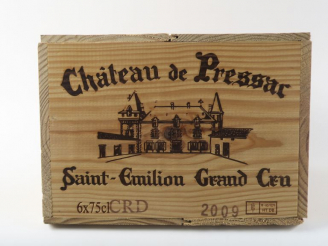 Vente aux enchères 6 BOUTEILLES CHÂTEAU DE PRESSAC GC ST EMILION - 2009 - CBO