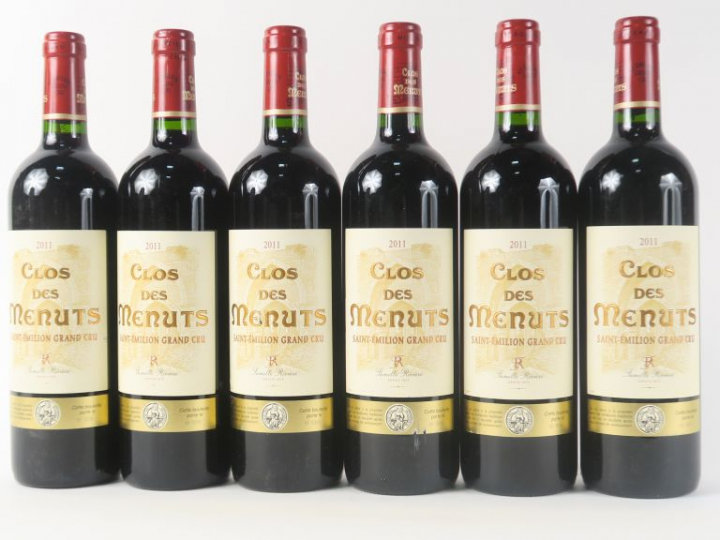 6 BOUTEILLES CLOS DES MENUTS GC ST EMILION - 2011