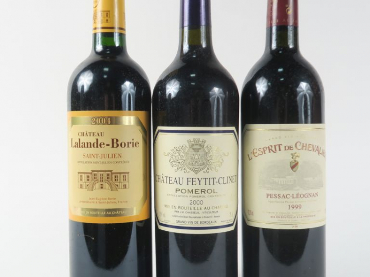 3 BOUTEILLES : 1 CHÂTEAU FEYTIT CLINET POMEROL 2000 - 1 CHÂTEAU LALAND