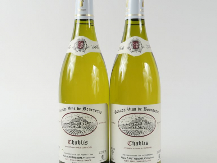 2 BOUTEILLES CHABLIS ALAIN GAUTHERON - 2006