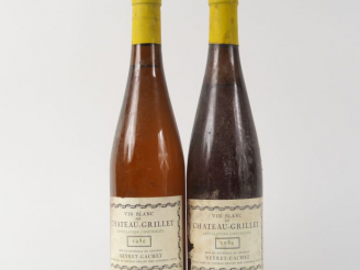 Vente aux enchères 2 BOUTEILLES CHÂTEAU GRILLET BLANC NEYRET GACHET - 1986 - 1 EA/BS/1 à 