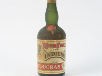 Vente aux enchères 1 VIEILLE BOUTEILLE (37,5 CL) RHUM VIEUX DES INDIENS FOUCRAS 45° - NIV