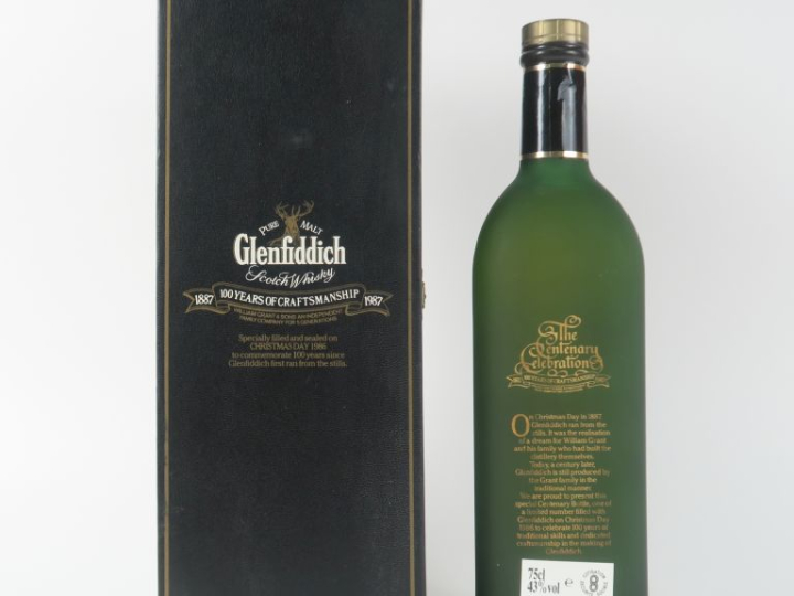 1 BOUTEILLE WHISKY GLENFIDDICH 'CENTENARY' 1887/1987 43° - COFFRET