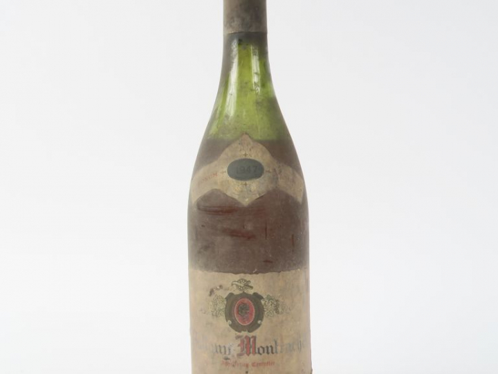 1 BOUTEILLE PULIGNY MONTRACHET JACQUES DE CHARTENAY - 1947 - 7 CM/BS