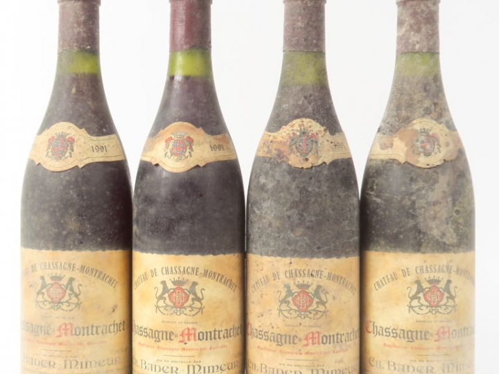 4 BOUTEILLES CHASSAGNE MONTRACHET CHÂTEAU DE CHASSAGNE MONTRACHET BADE
