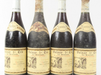 Vente aux enchères 4 BOUTEILLES VOLNAY 1er CRU 'LES BROUILLARDS' COUVENT DES CORDELIERS -