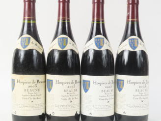 Vente aux enchères 4 BOUTEILLES BEAUNE 1er CRU 'CUVÉE CLOS DES AVAUX' HOSPICES DE BEAUNE 