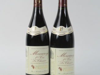 Vente aux enchères 2 BOUTEILLES MERCUREY 1er CRU 'LA CHASSIERE' CHARTON - 2015