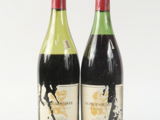 Vente aux enchères 2 VIEILLES BOUTEILLES A. ROSSIGNEUX   FILS EA : 1 NUITS SAINT GEROGES 