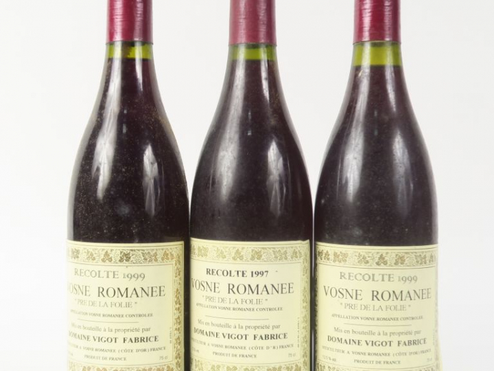 3 BOUTEILLES VOSNE ROMANÉE 'PRE DE LA FOLIE' DOMAINE FABRICE VIGOT - 1