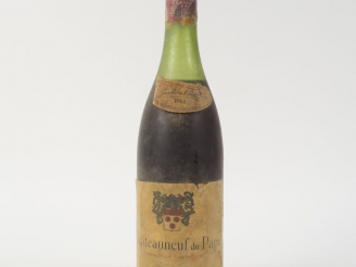 Vente aux enchères 1 BOUTEILLE CHÂTEAUNEUF DU PAPE J.P. BROTTE - 1964 - 5 CM/BS